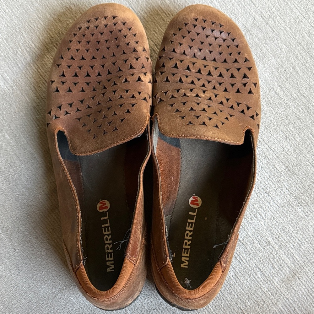 Merrell Women's Brown Slip-On Shoes - Picture 7 of 7